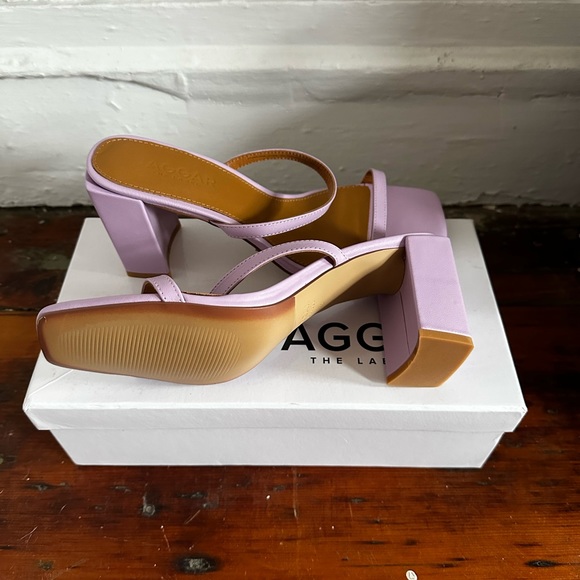 JAGGAR THE LABEL - Slip on square toe heel, lilac, size: EU 40 / US AU 9 / UK 7 - Picture 4 of 5